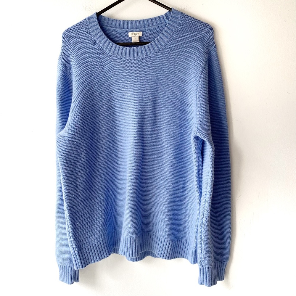 j. crew factory periwinkle blue crewneck sweater